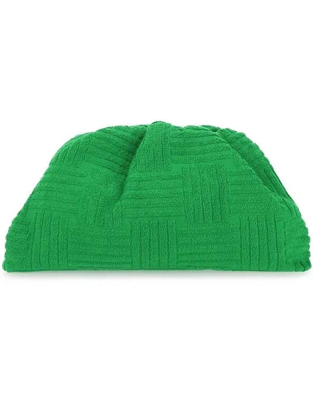 Bottega Veneta Terry Grass Pouch Bag Green