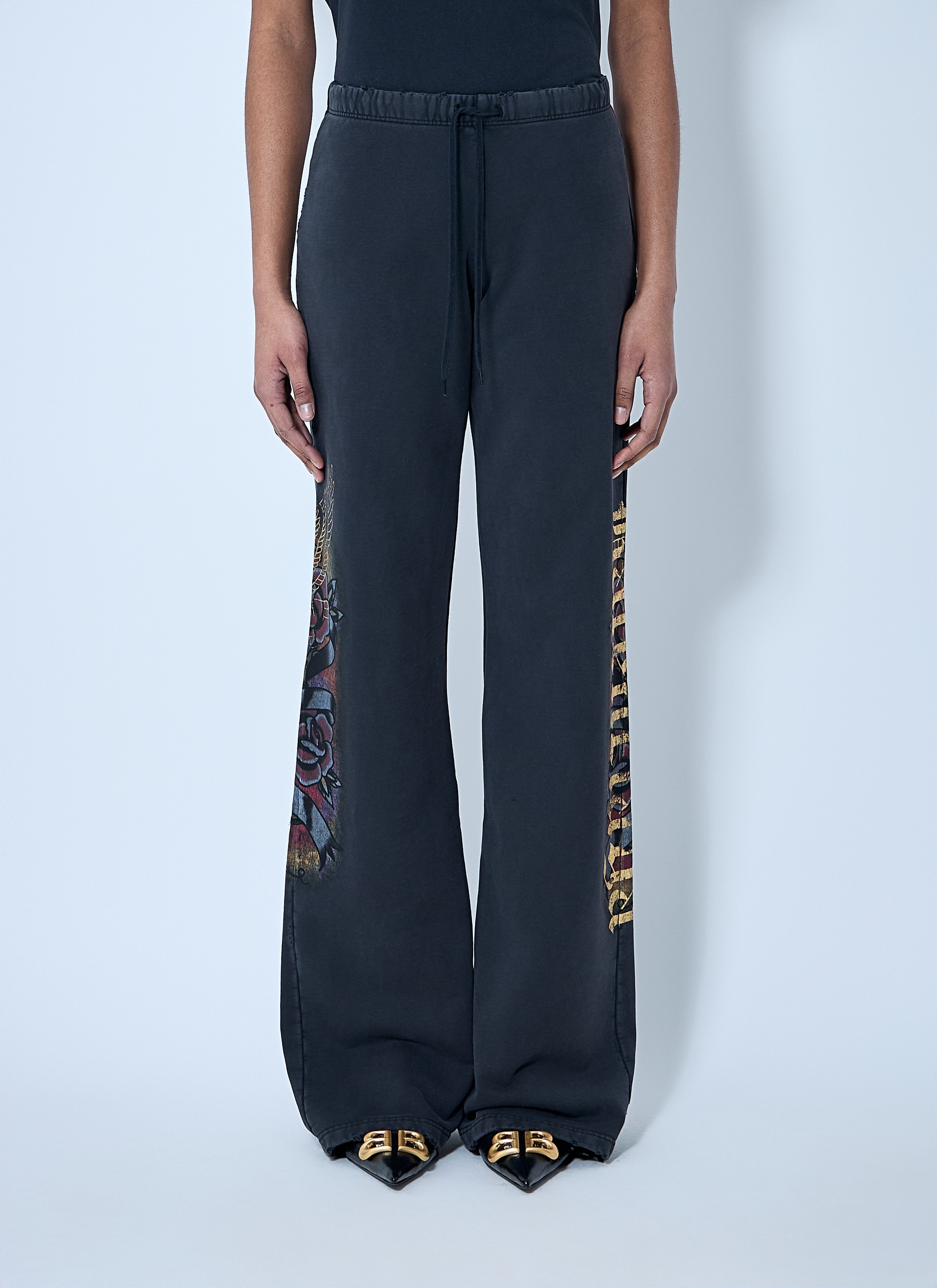 Balenciaga Women Tacky Tattoo Flared Track Pants