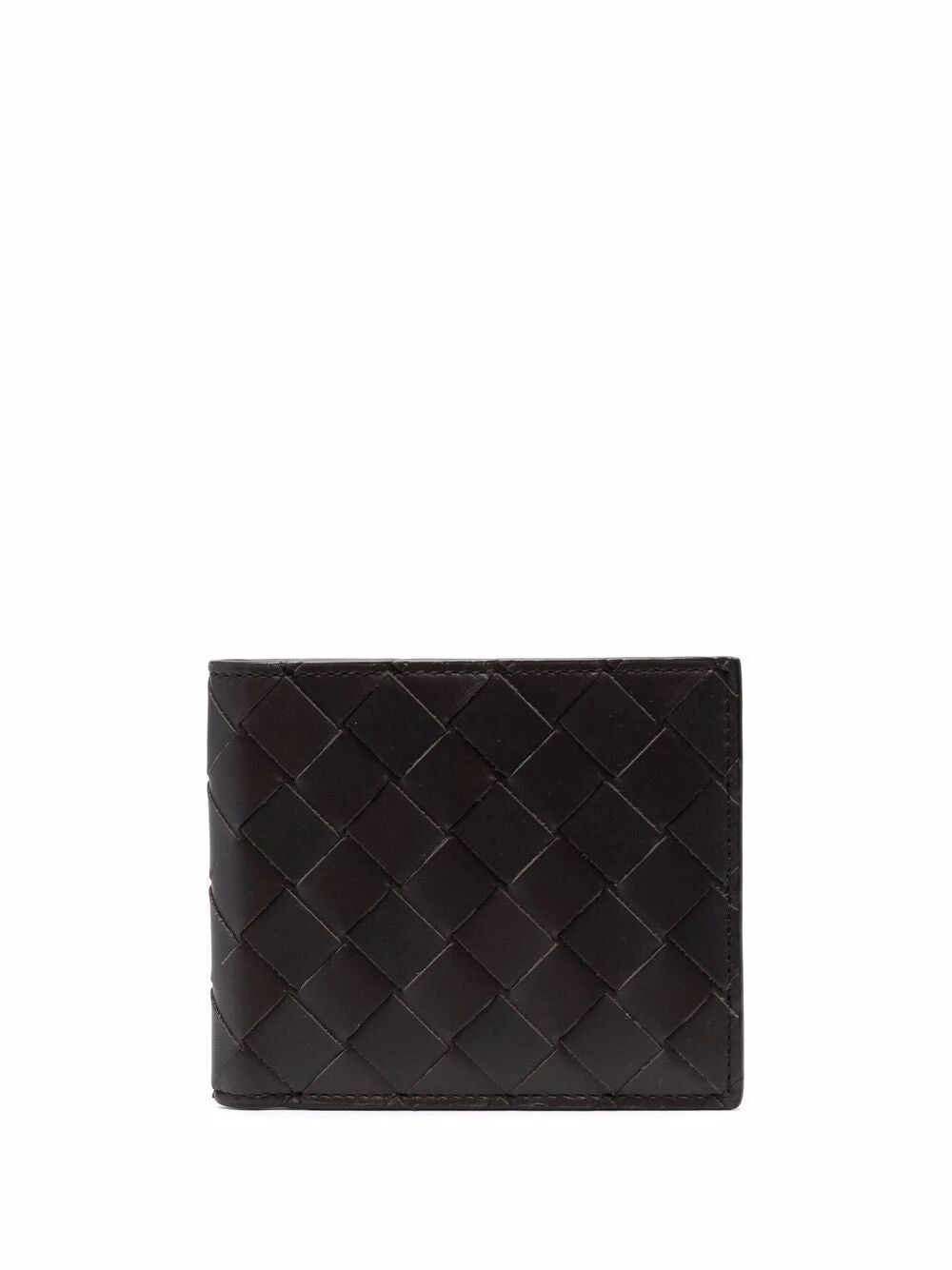 Bottega Veneta Men's Bi-Fold Woven Wallet in Brown | Size UNICA | 605721VCPQ4