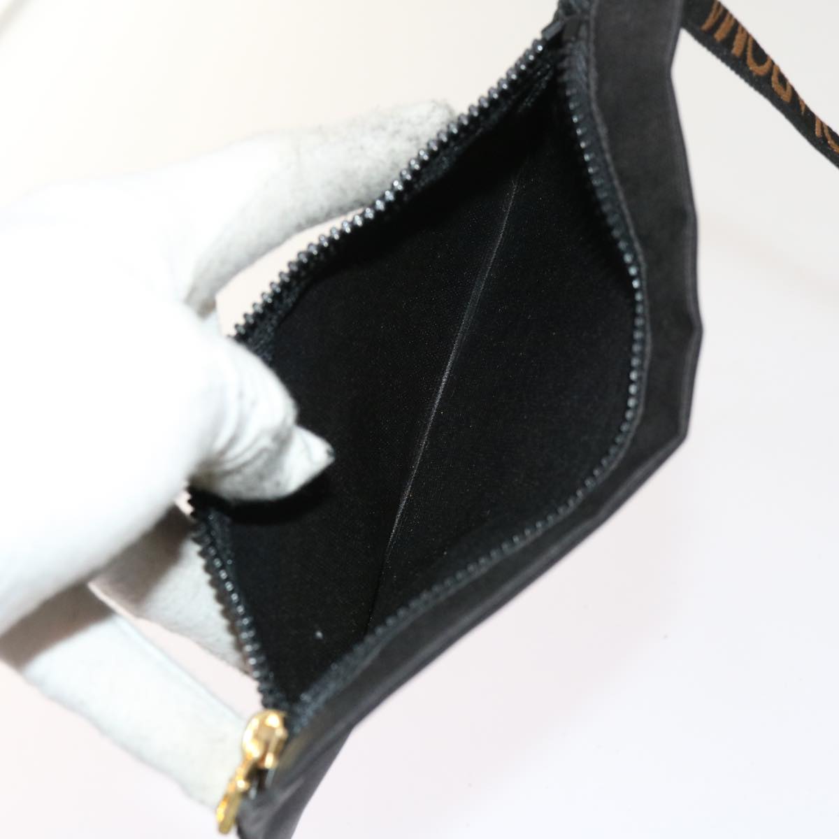 FENDI Zucca Canvas Shoulder Bag Coated Canvas 2Set Brown Blackbs10493