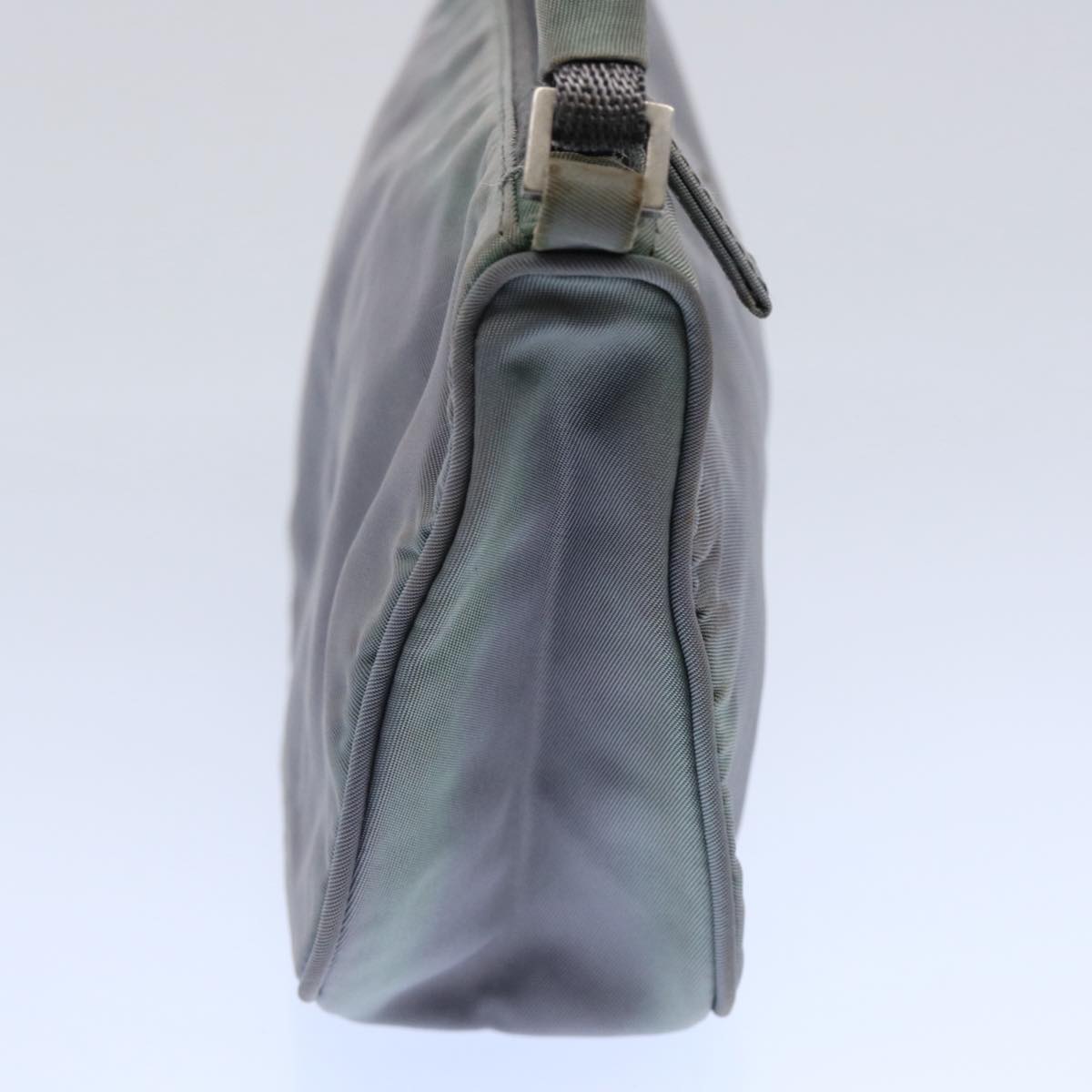 PRADA Accessory Pouch Nylon Gray  bs10940