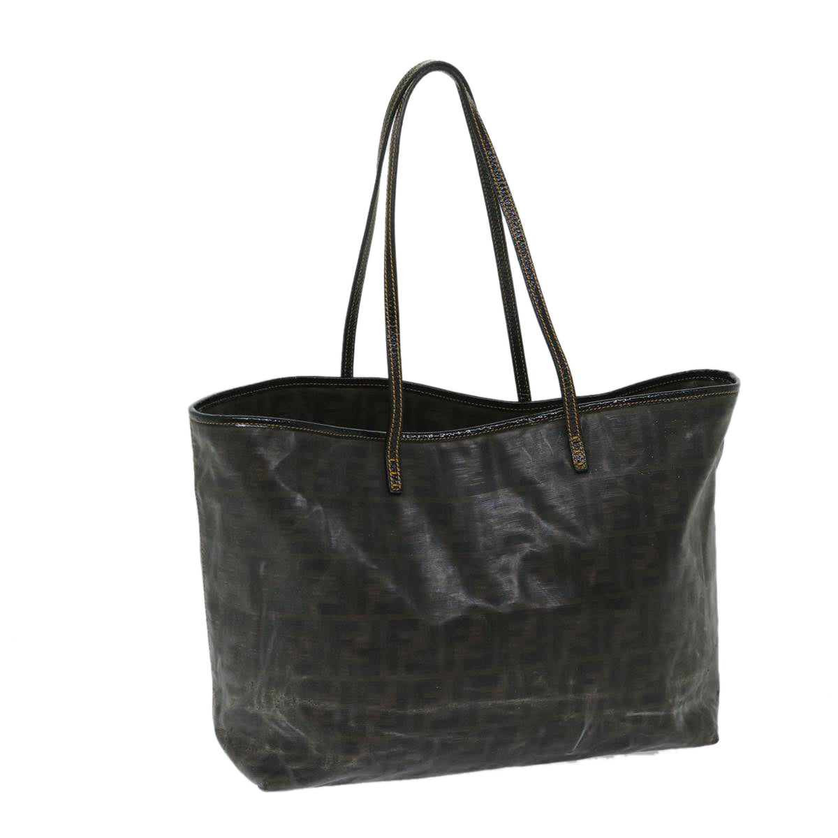 FENDI Zucca Canvas Tote Bag Brownbs12871