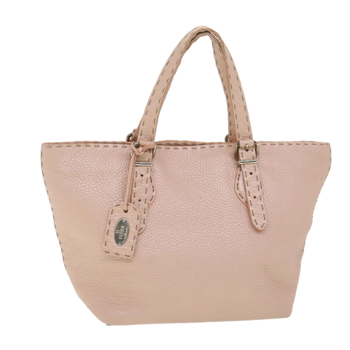 FENDI Celeria Tote Bag Leather Pink bs4616