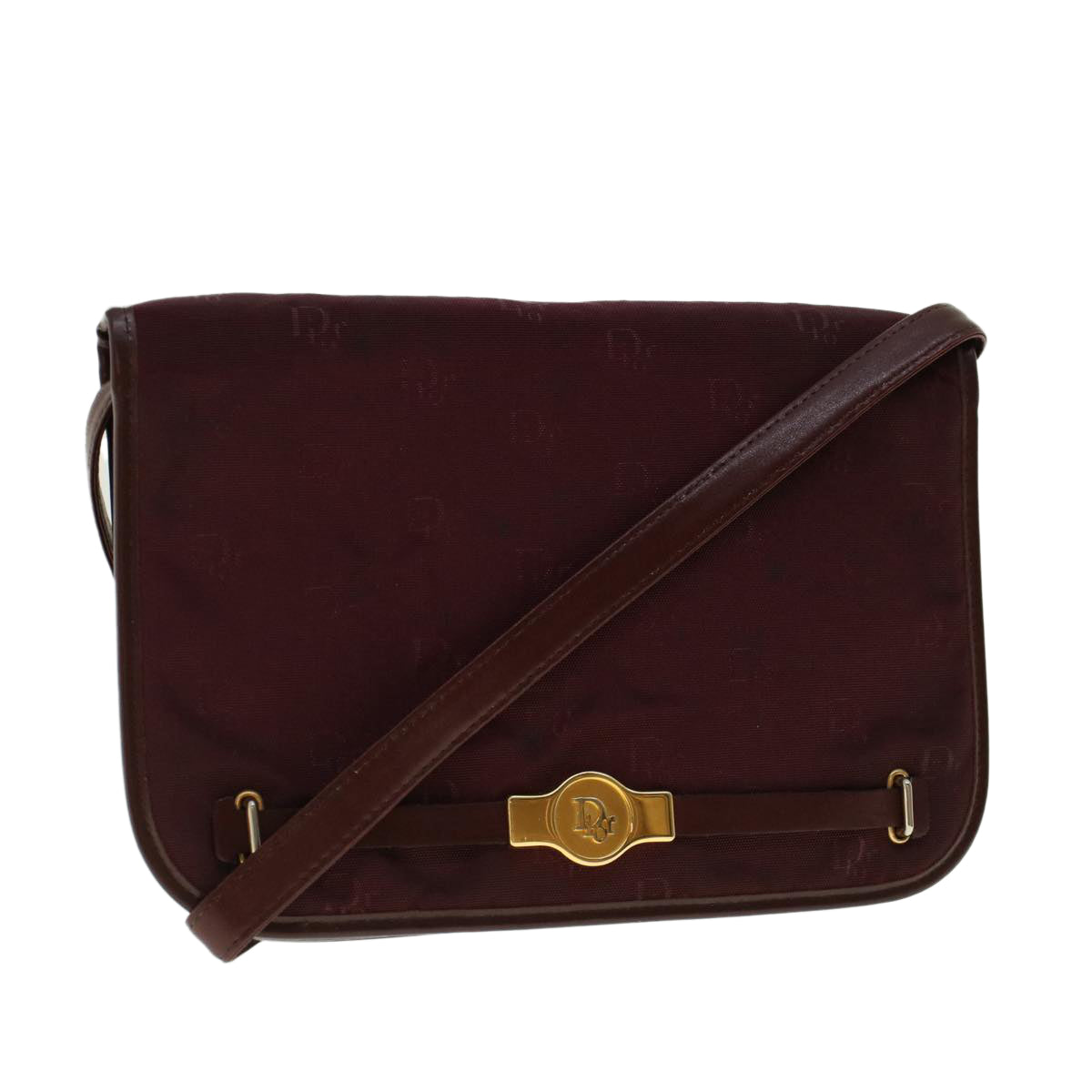 CHRISTIAN DIOR Shoulder Bag Nylon Red bs5032