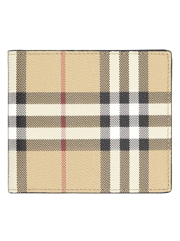 Burberry Men's Vintage Check Half Wallet Beige