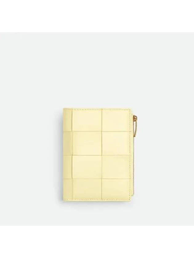 Bottega Veneta Women's Card Wallet Medium Cassette Bi Fold Zip Wallet 750262VCQC17117