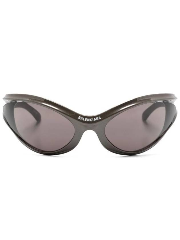 Balenciaga Eyewear Dynamo Wrap Oversized Frame Sunglasses BB0317S003