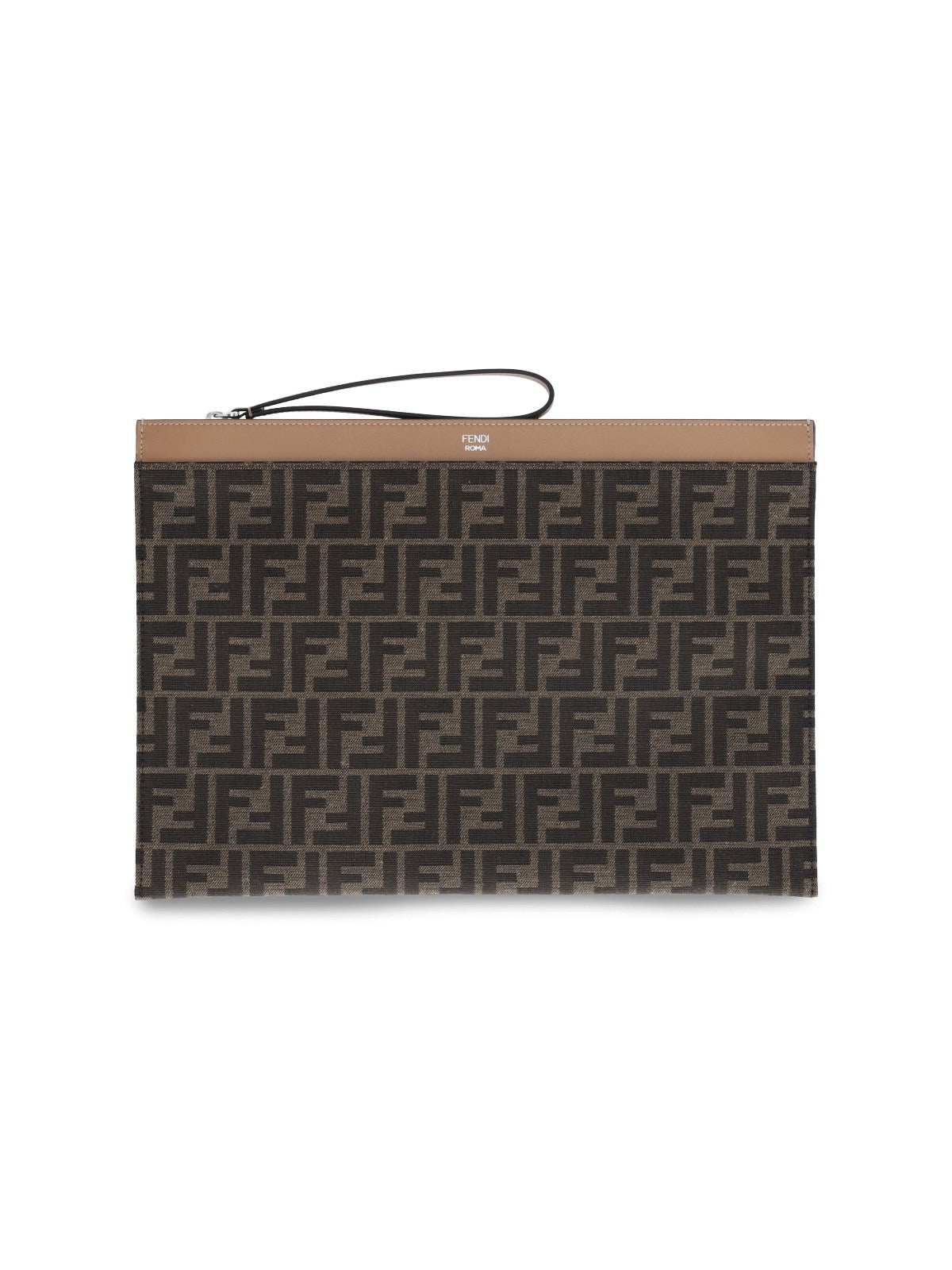 Fendi Men Ff' Large Flat Pouch