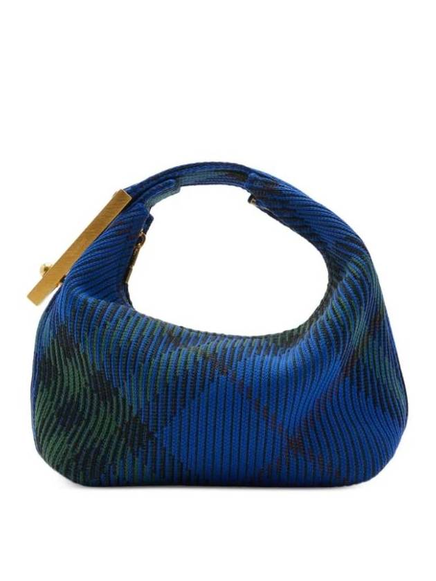 Burberry Peg Checked Duffel Bag Blue