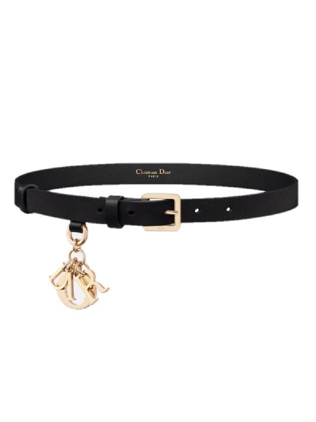 20MM Smooth Calfskin Belt Black Dior