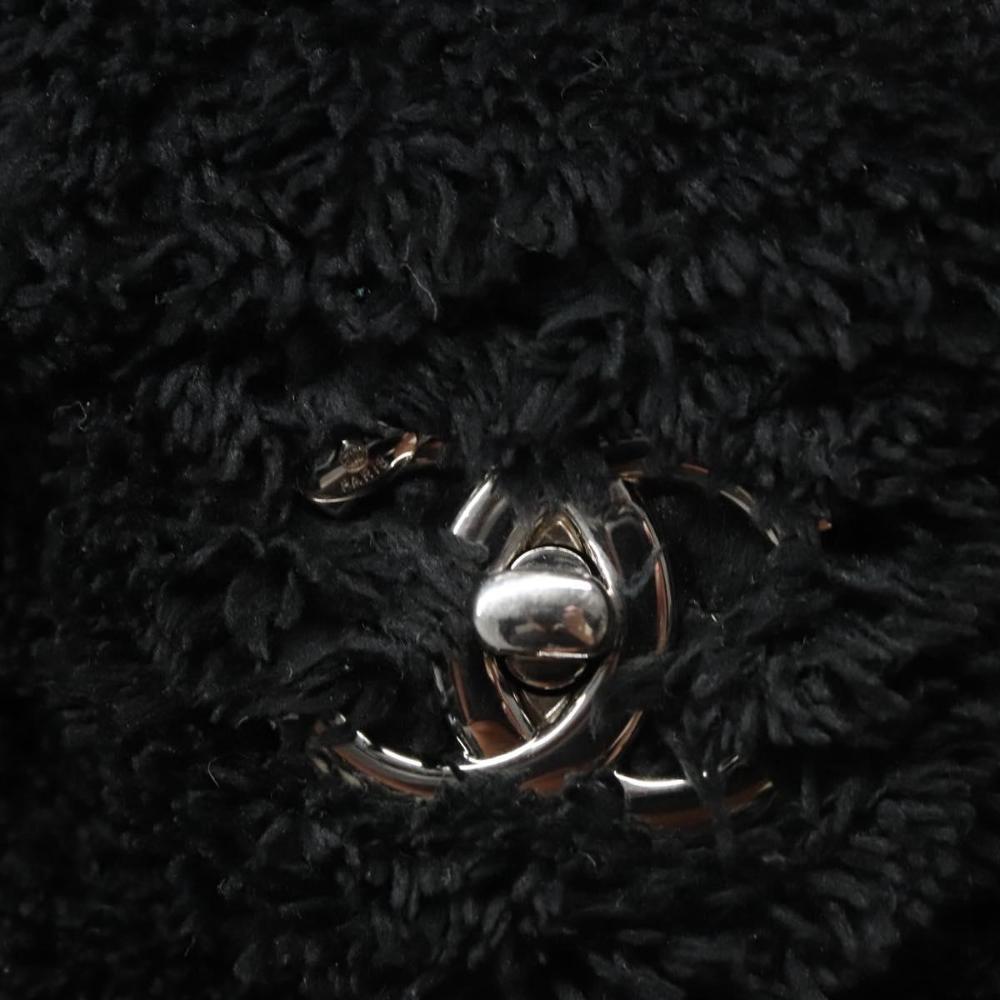 Black Canvas Chanel Flap Bag