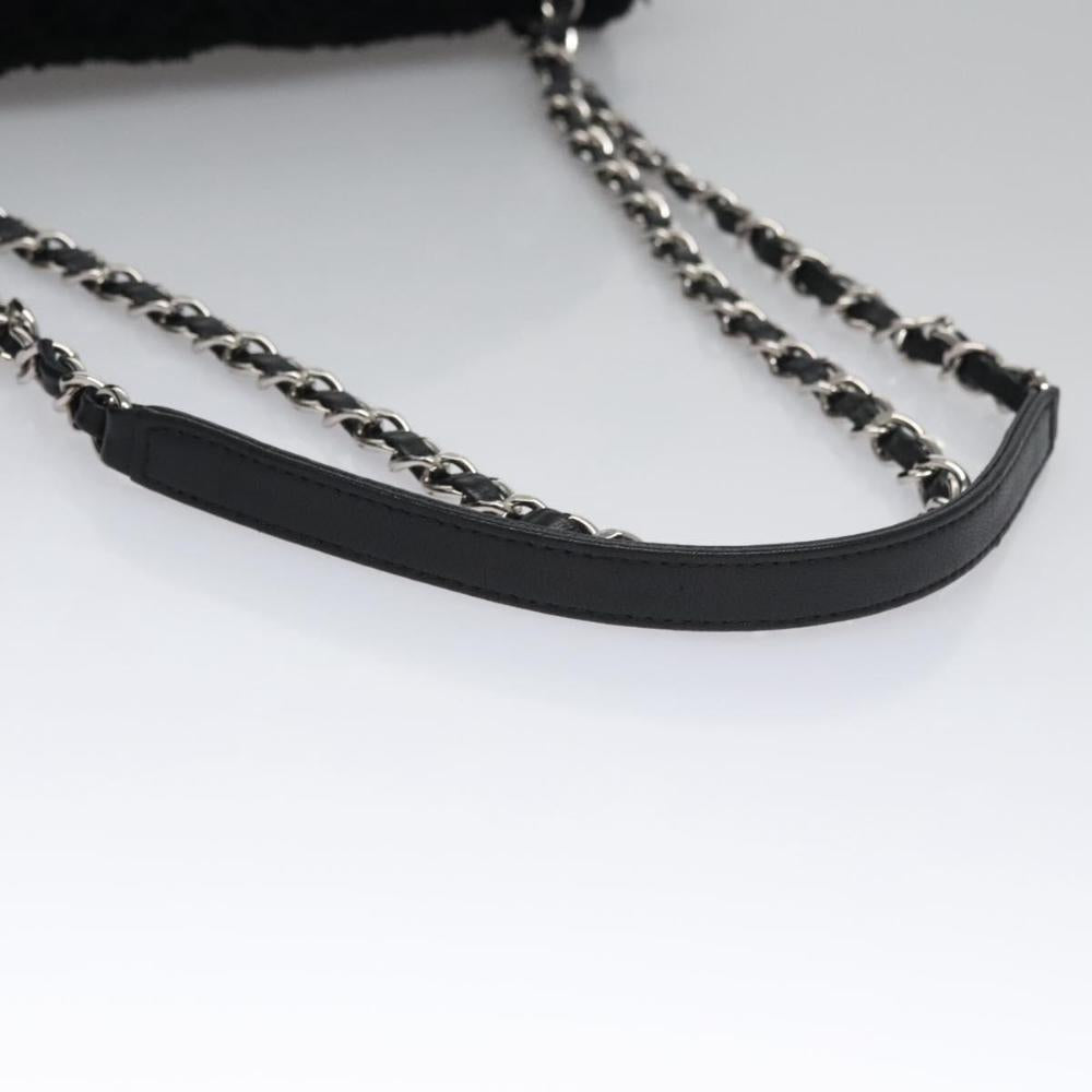 Black Canvas Chanel Flap Bag