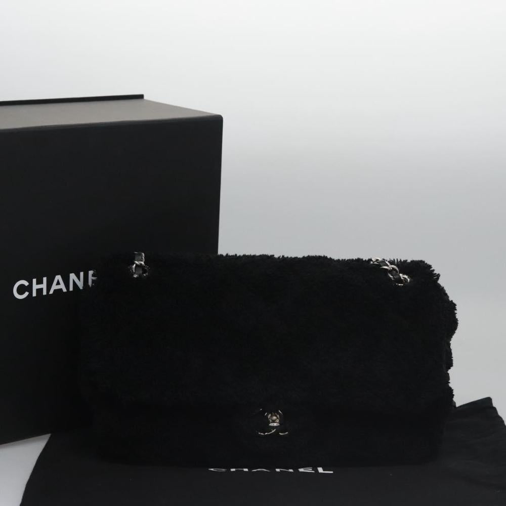 Black Canvas Chanel Flap Bag