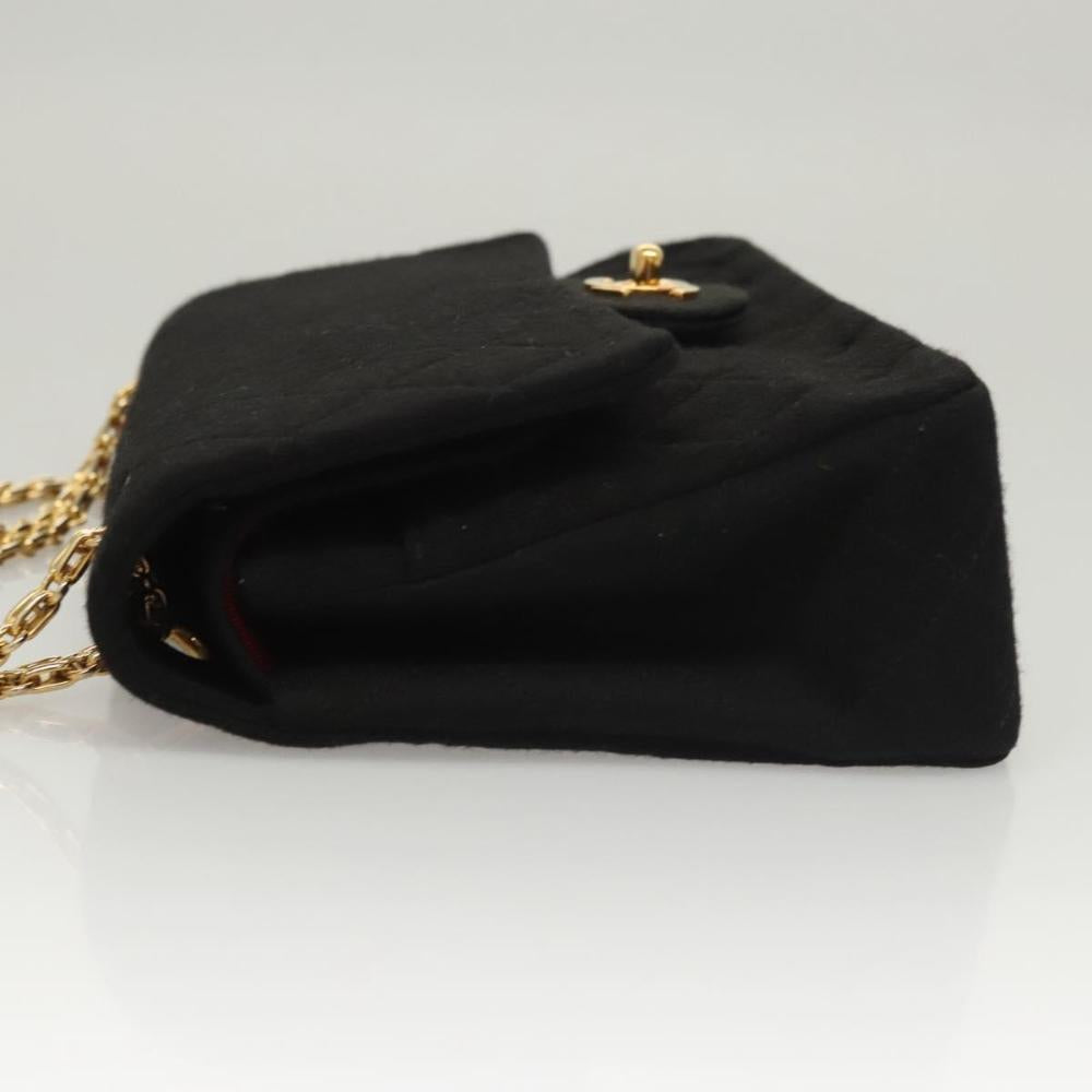 Black Cotton Chanel Flap Bag