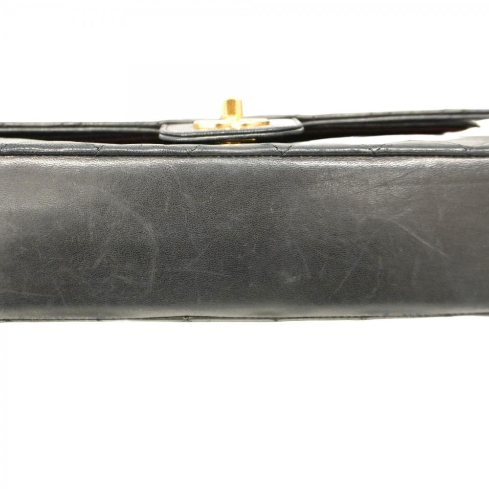 Black Fabric Chanel Flap Bag