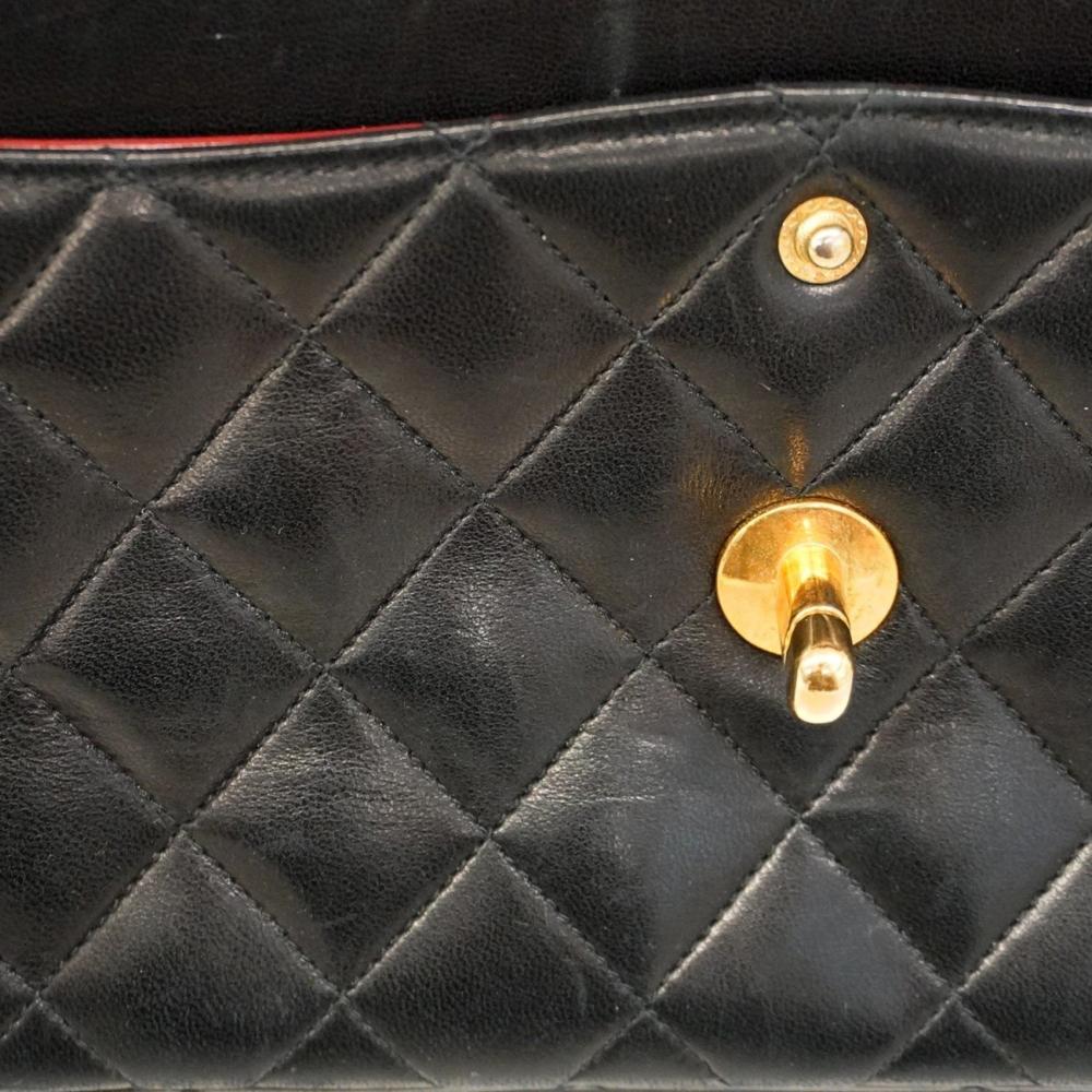 Black Fabric Chanel Flap Bag