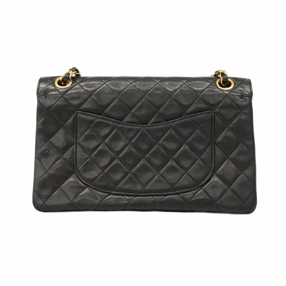 Black Fabric Chanel Flap Bag