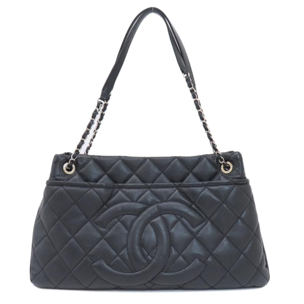 Black Fabric Chanel Tote