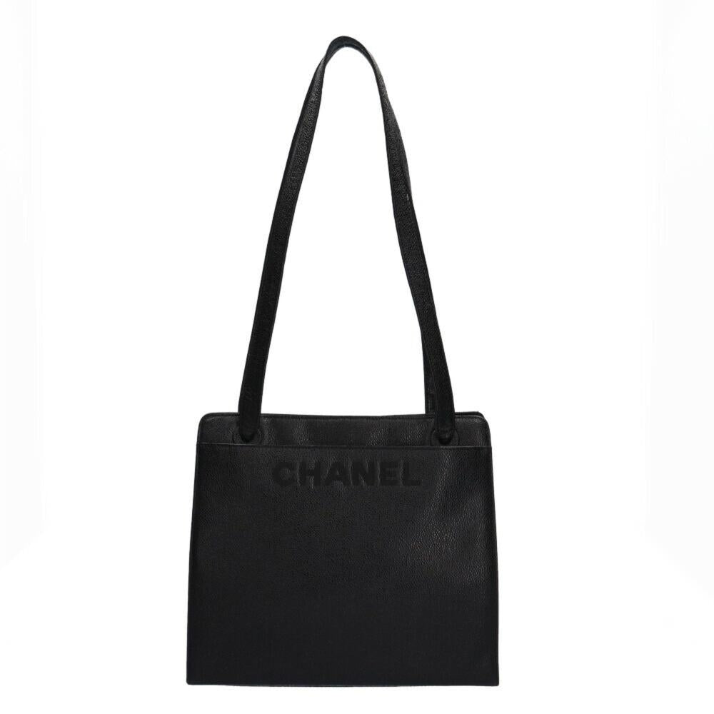 Black Fabric Chanel Shoulder Bag