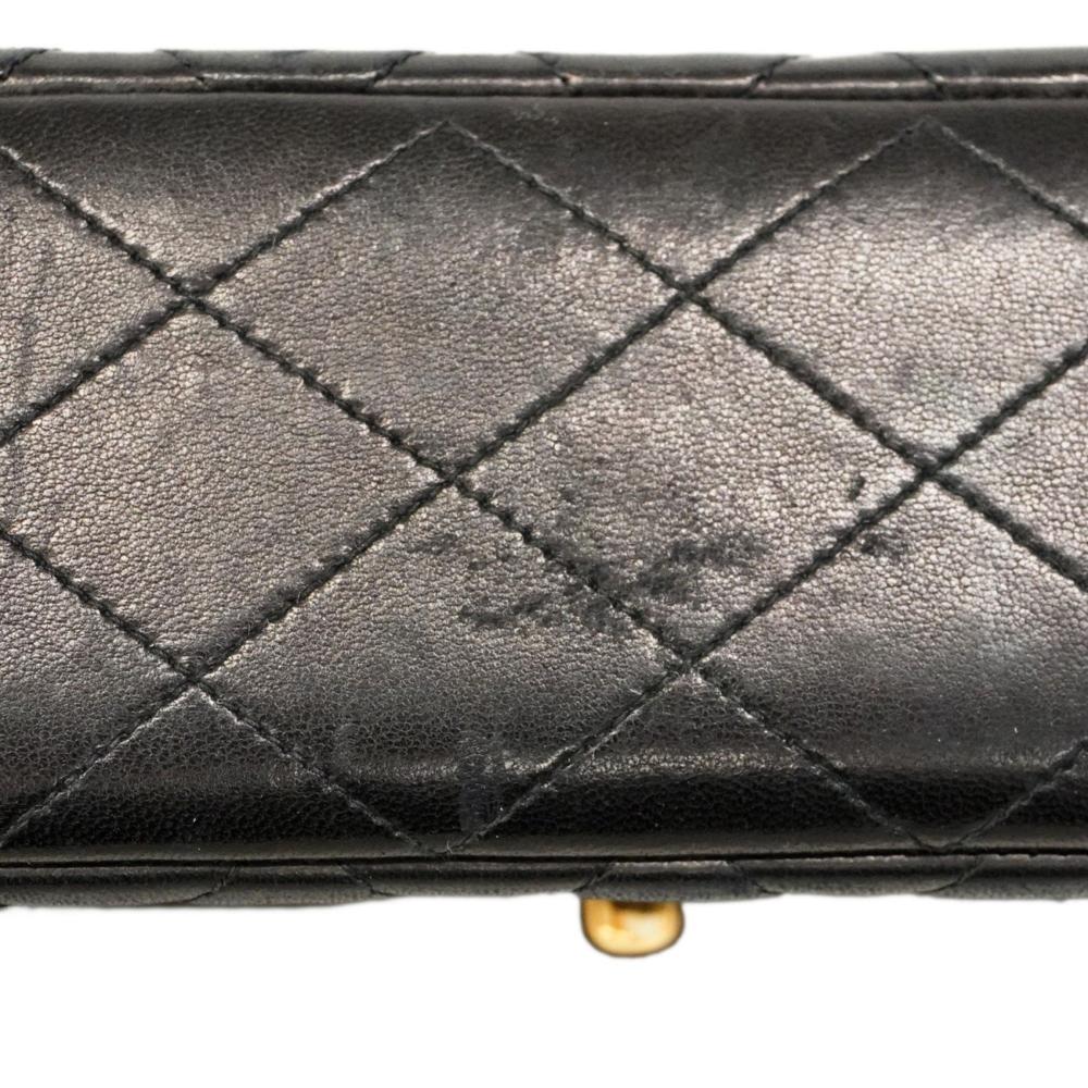Black Fabric Chanel Flap Bag