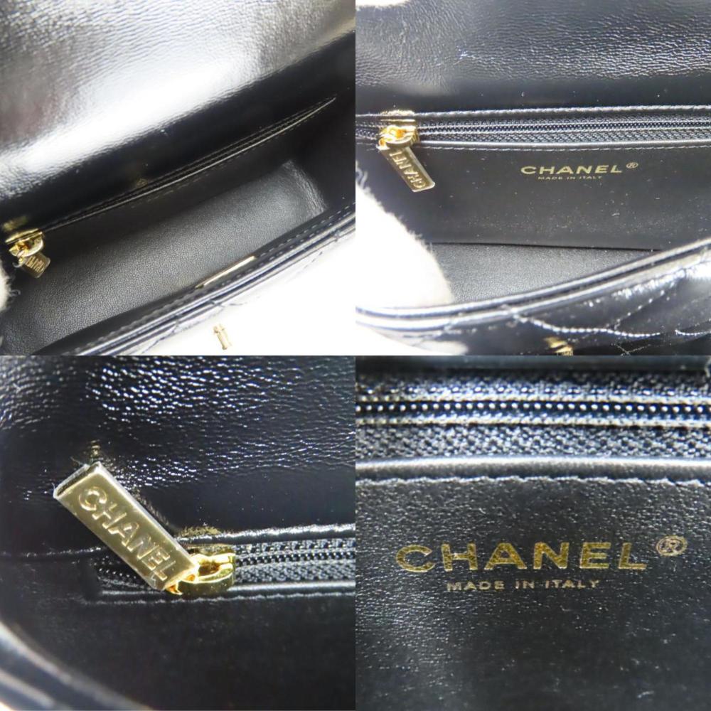 Black Fabric Chanel Flap Bag