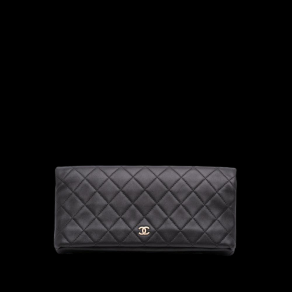 Black Leather Chanel Flap Bag