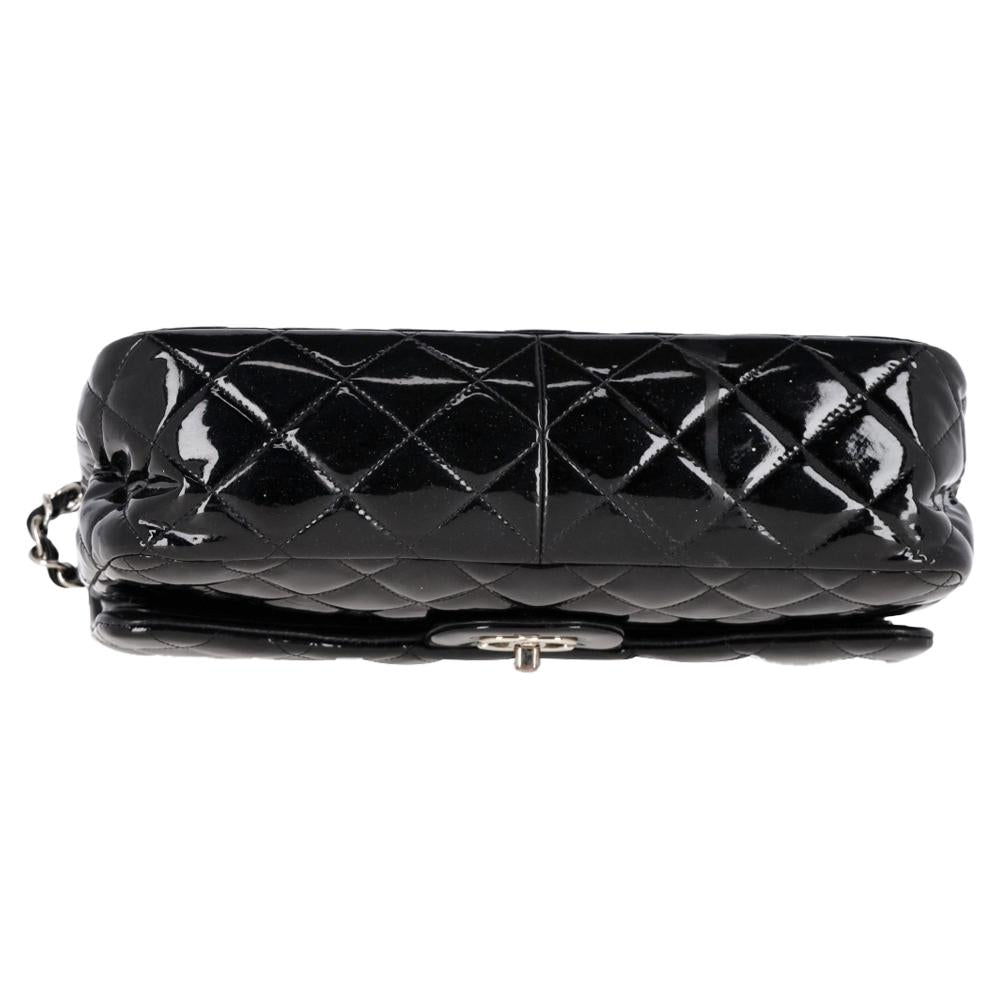 Black Leather Chanel Flap Bag