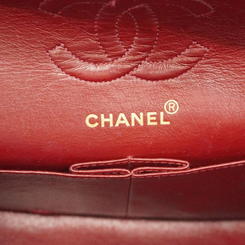 Black Leather Chanel Flap Bag