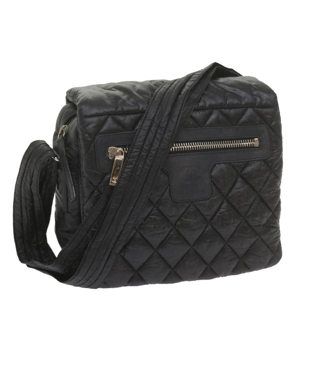 Black Nylon Chanel Shoulder Bag