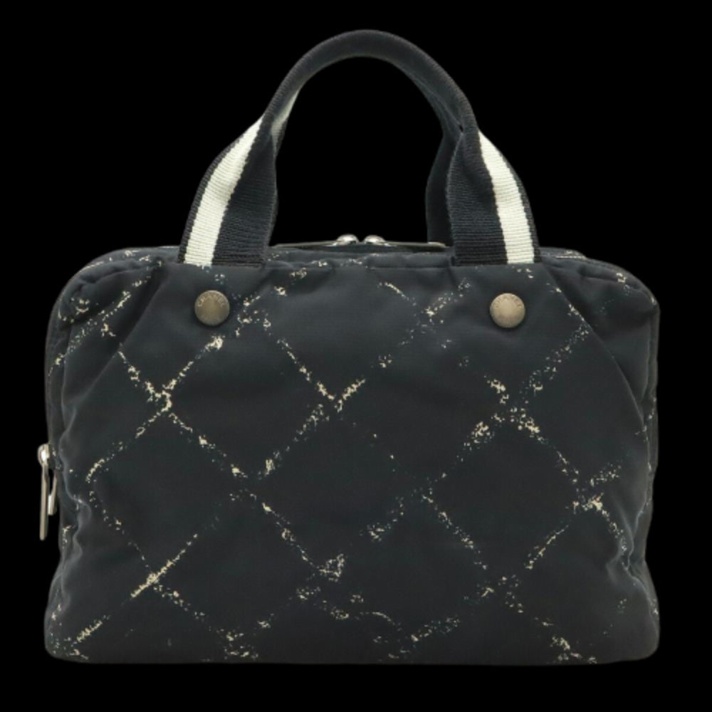 Black Nylon Chanel Travel Line