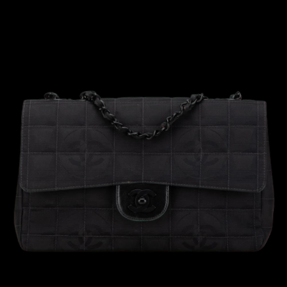 Black Nylon Chanel Travel Line
