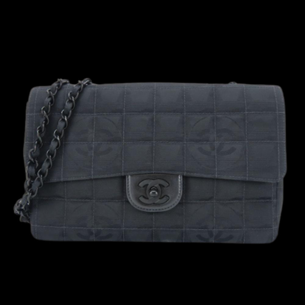 Black Nylon Chanel Travel Line
