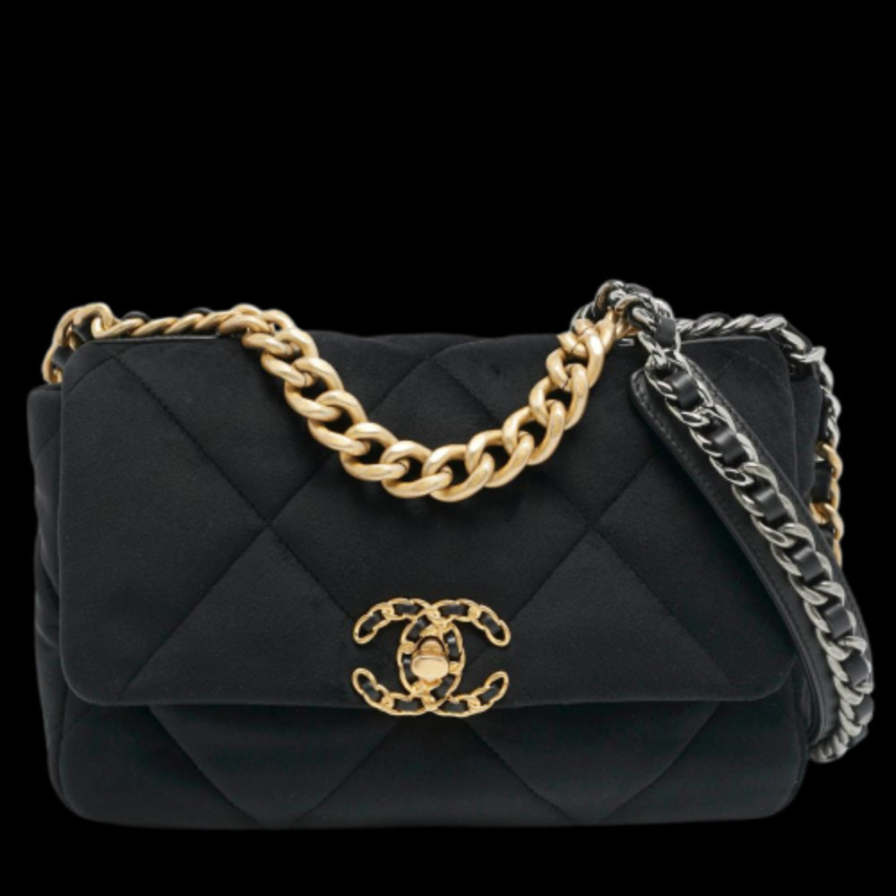 Black Velvet Chanel Flap Bag
