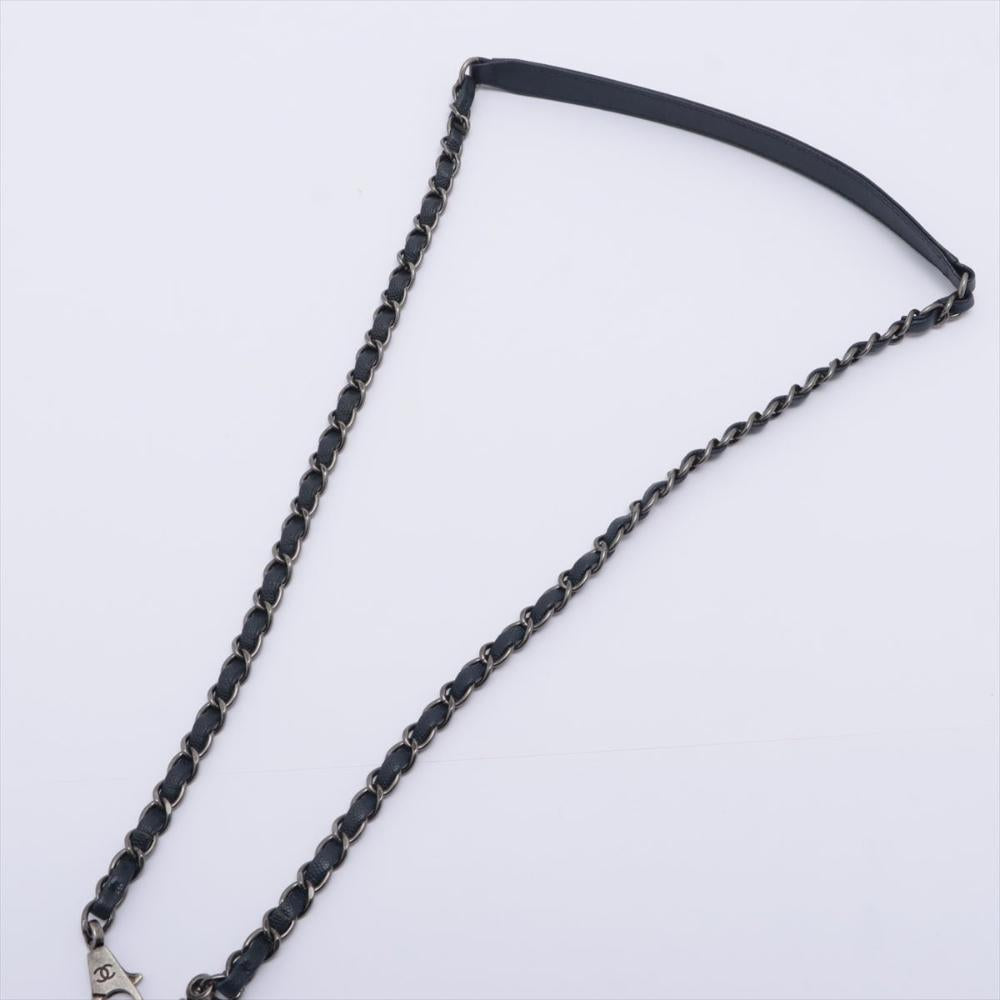 Blue Leather Chanel Flap Bag