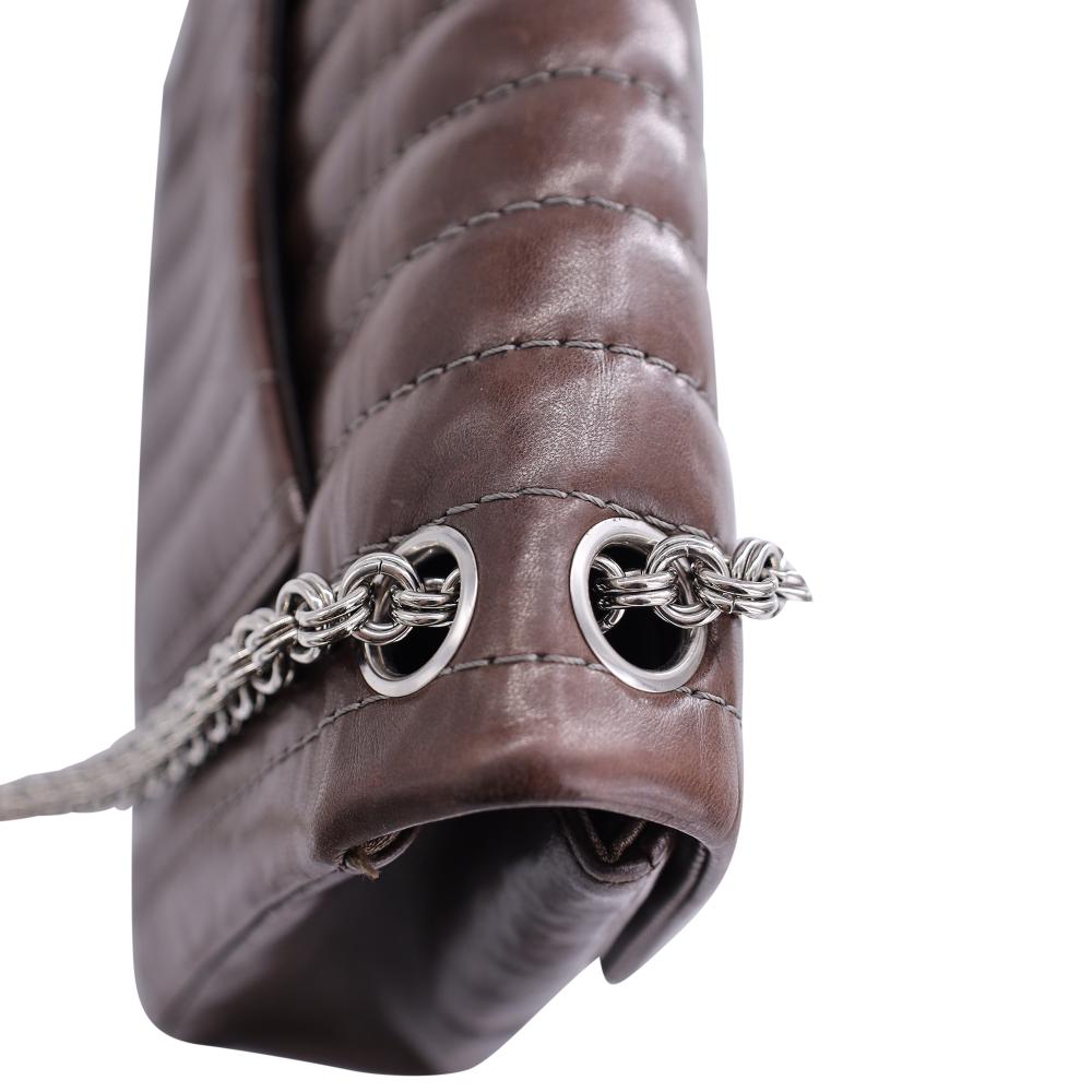 Brown Leather Chanel Flap Bag