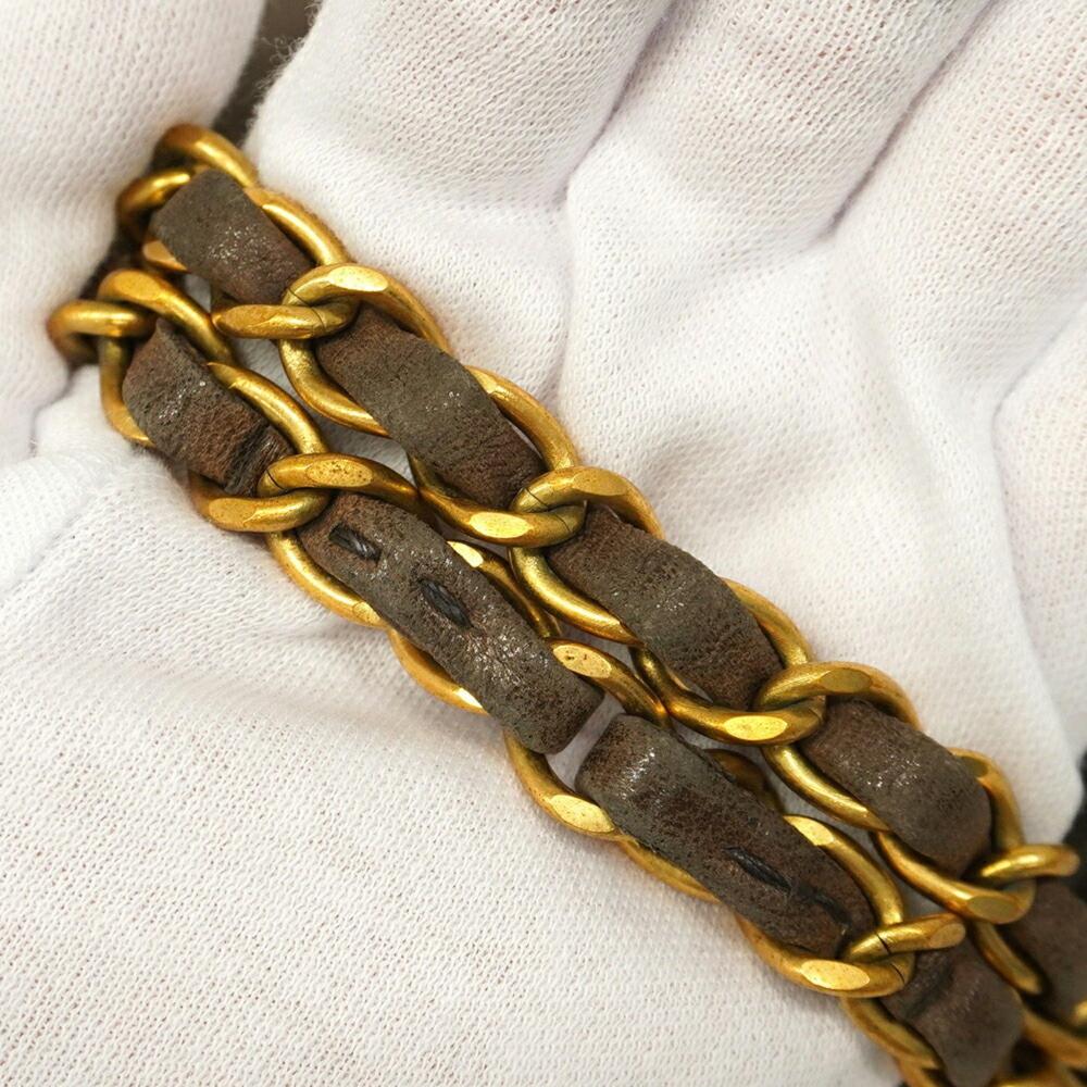 Brown Leather Chanel Flap Bag