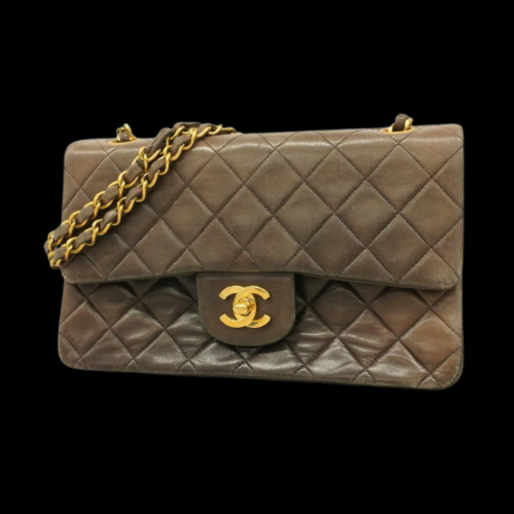 Brown Leather Chanel Flap Bag