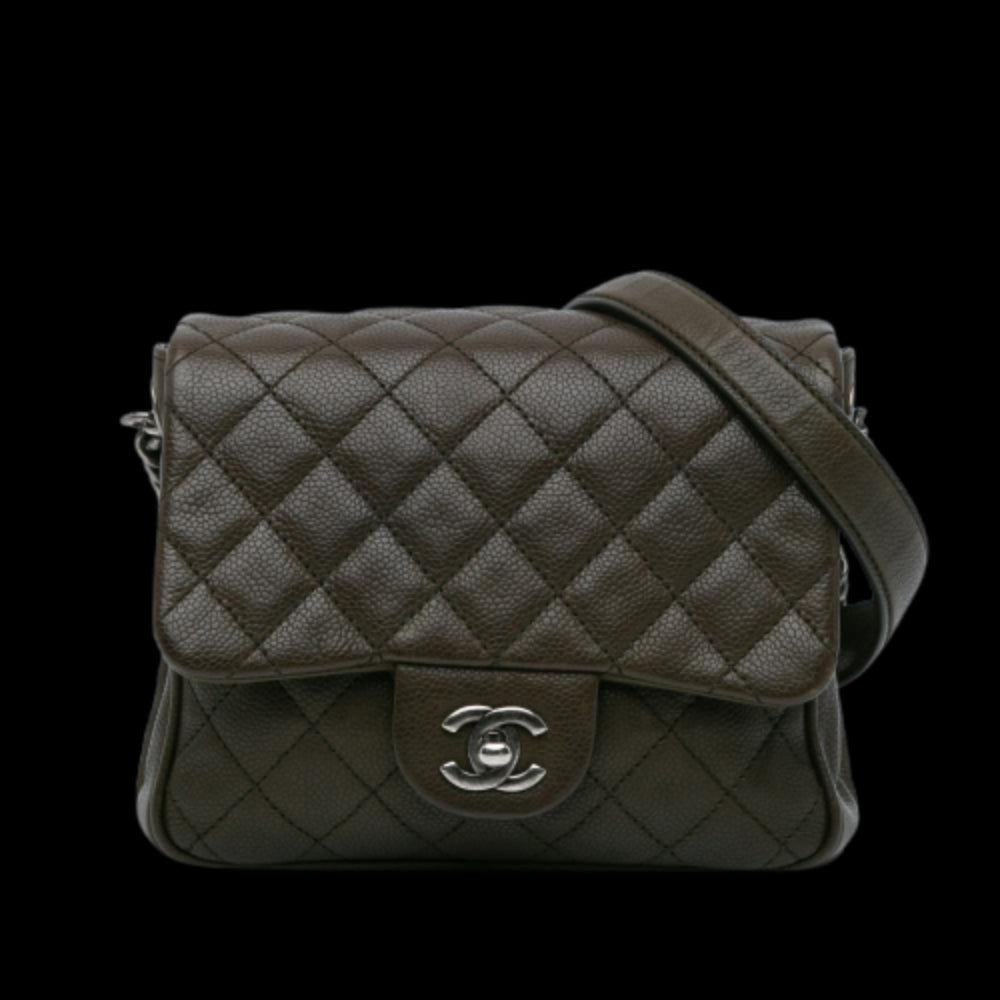 Brown Leather Chanel Flap Bag