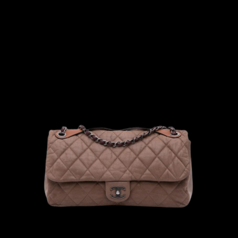 Brown Leather Chanel Flap Bag