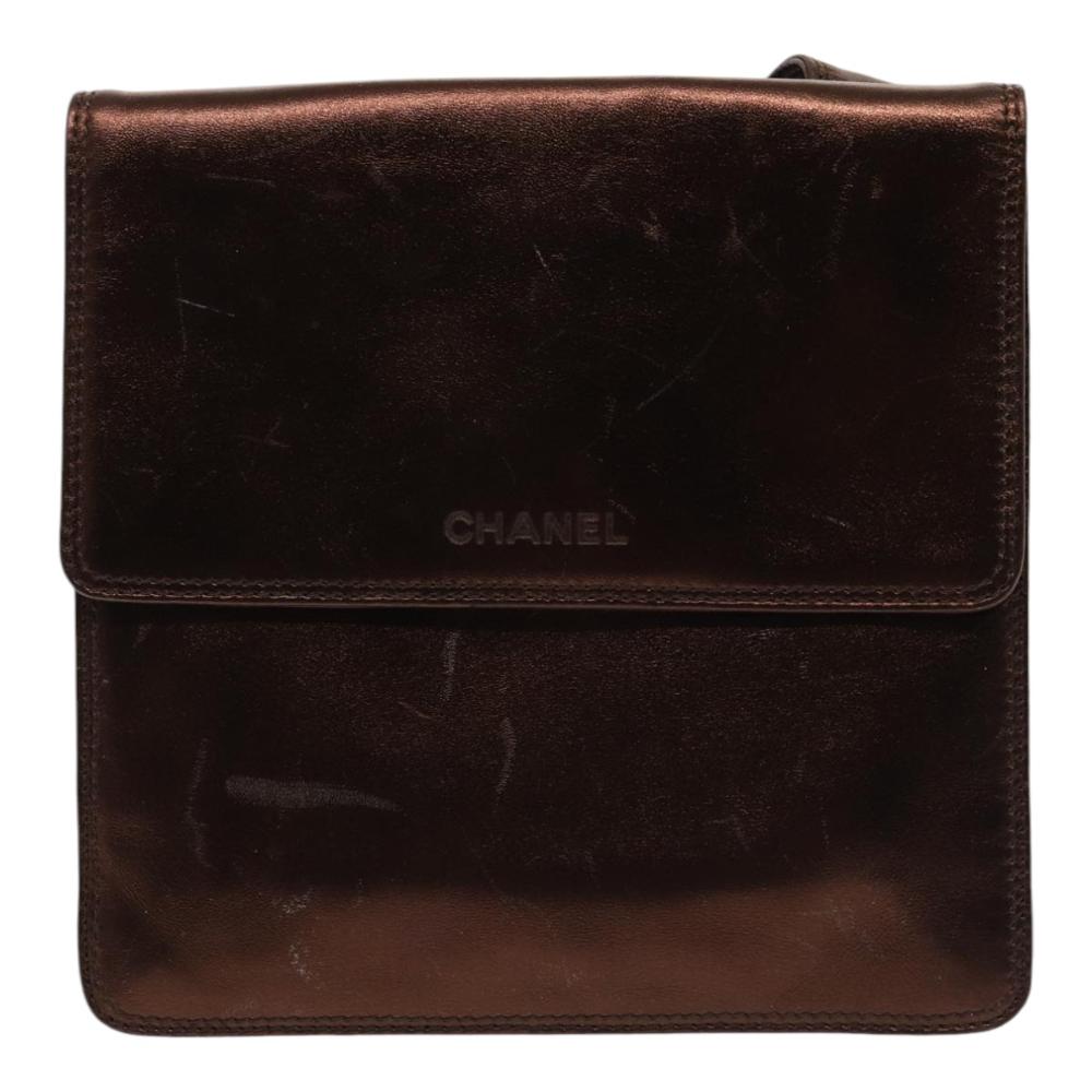 Brown Leather Chanel Shoulder Bag