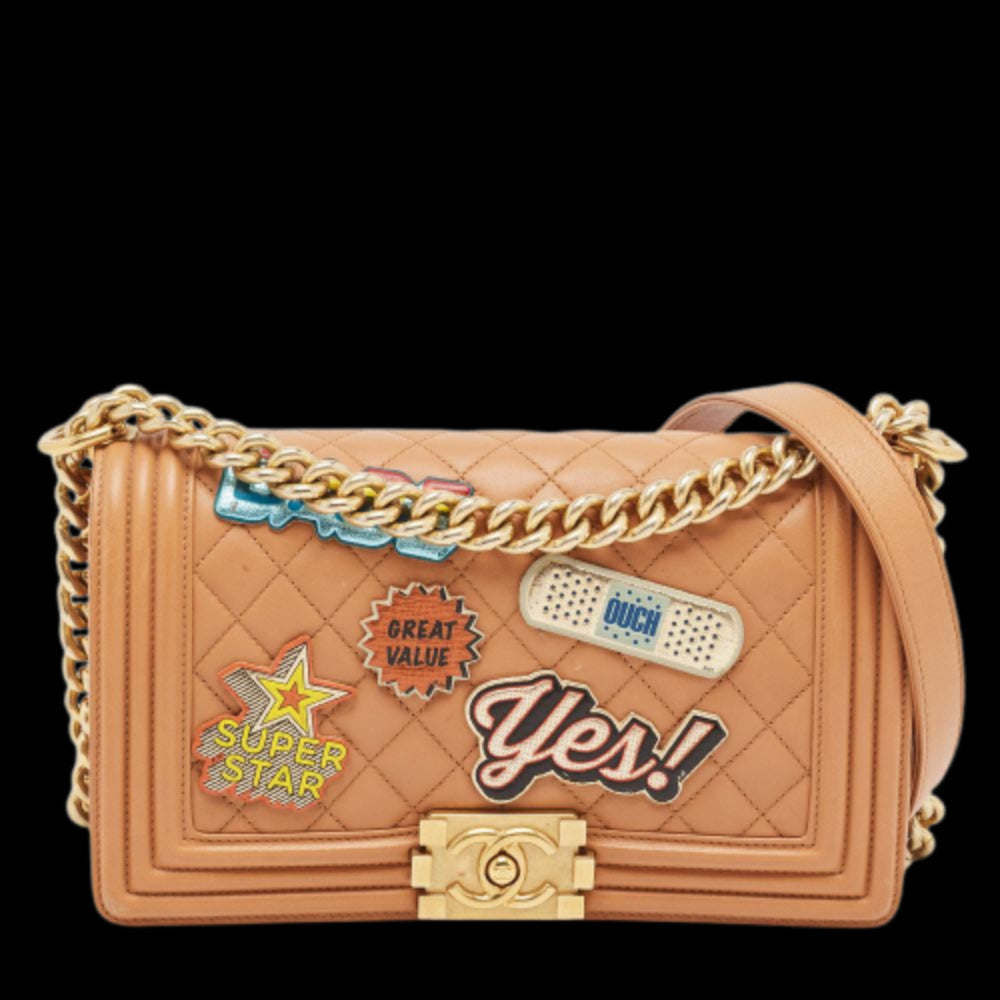 Brown Leather Chanel Flap Bag