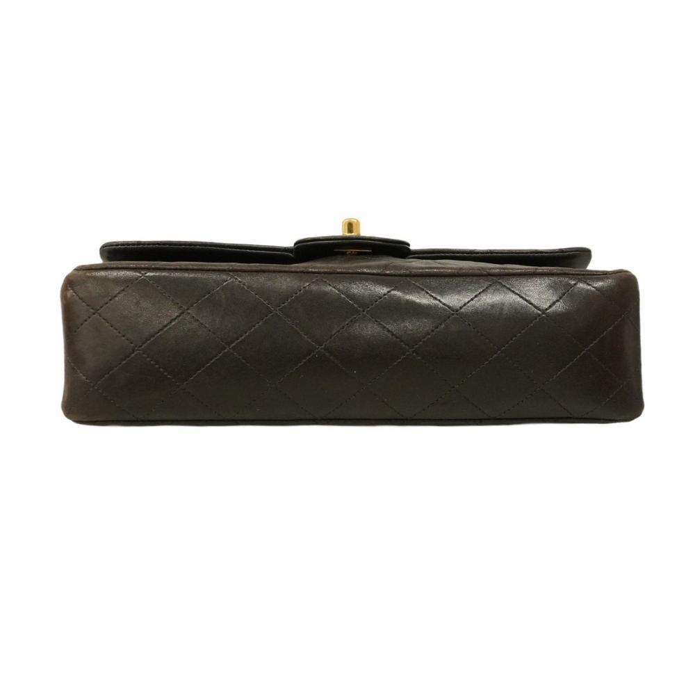Brown Leather Chanel Flap Bag