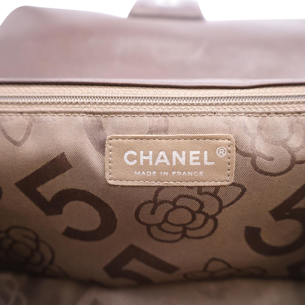 Brown Leather Chanel Flap Bag