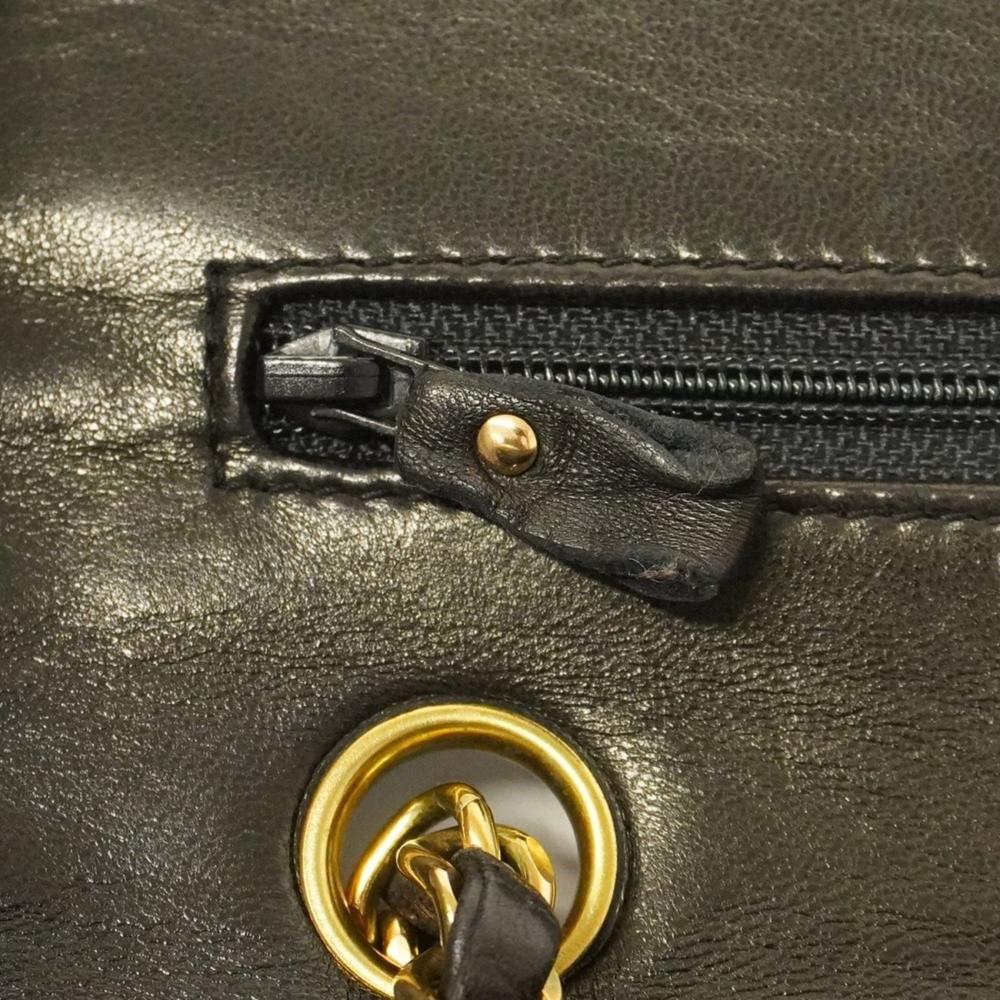 Brown Leather Chanel Flap Bag