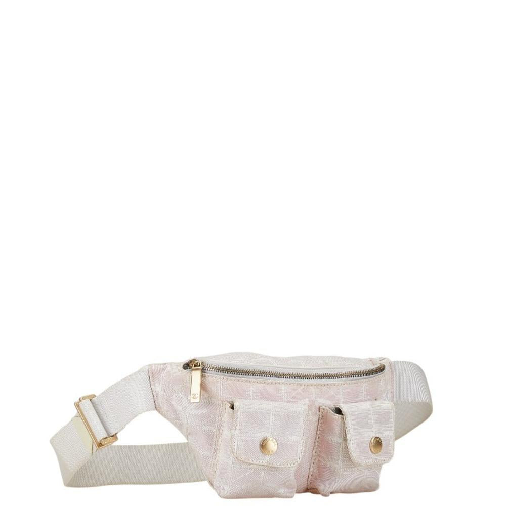 Pink Canvas Chanel Belt Bag