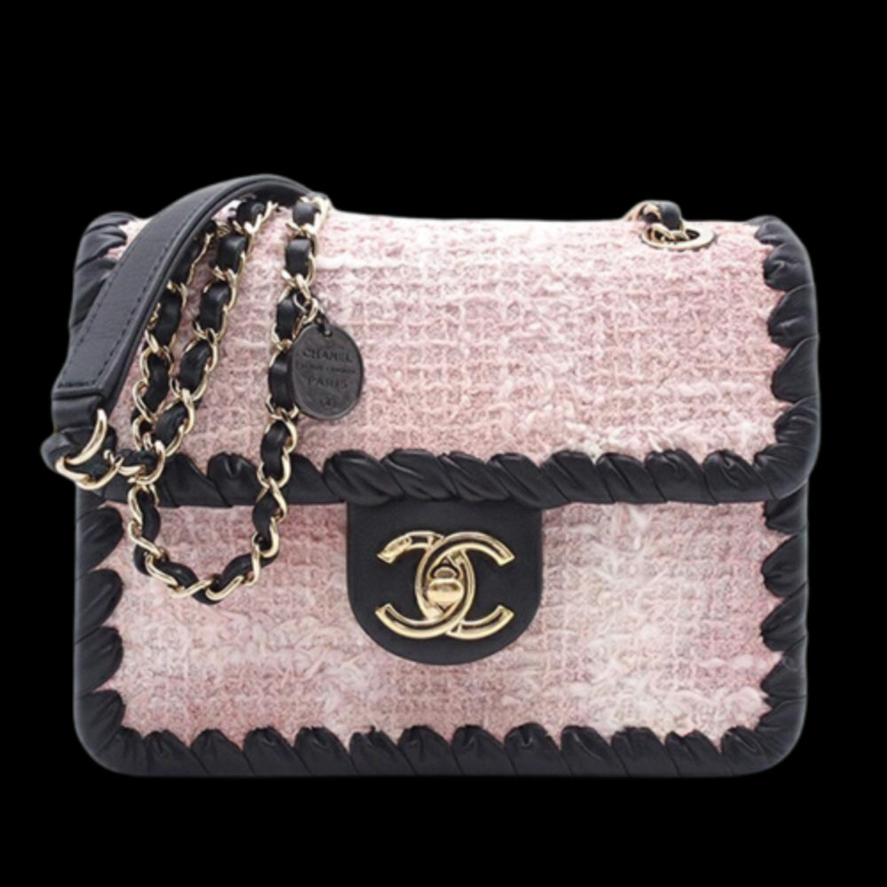 Pink Fabric Chanel Flap Bag