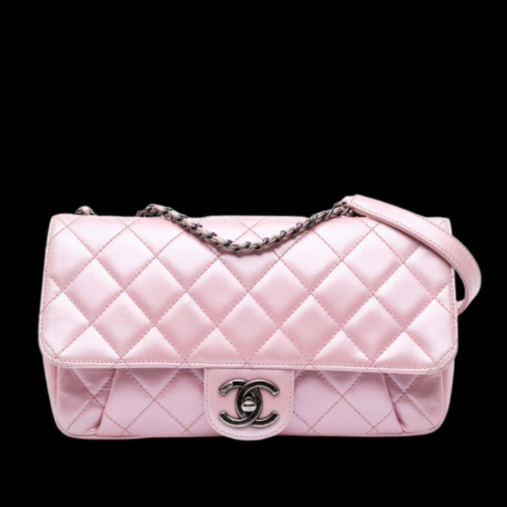 Pink Leather Chanel Flap Bag