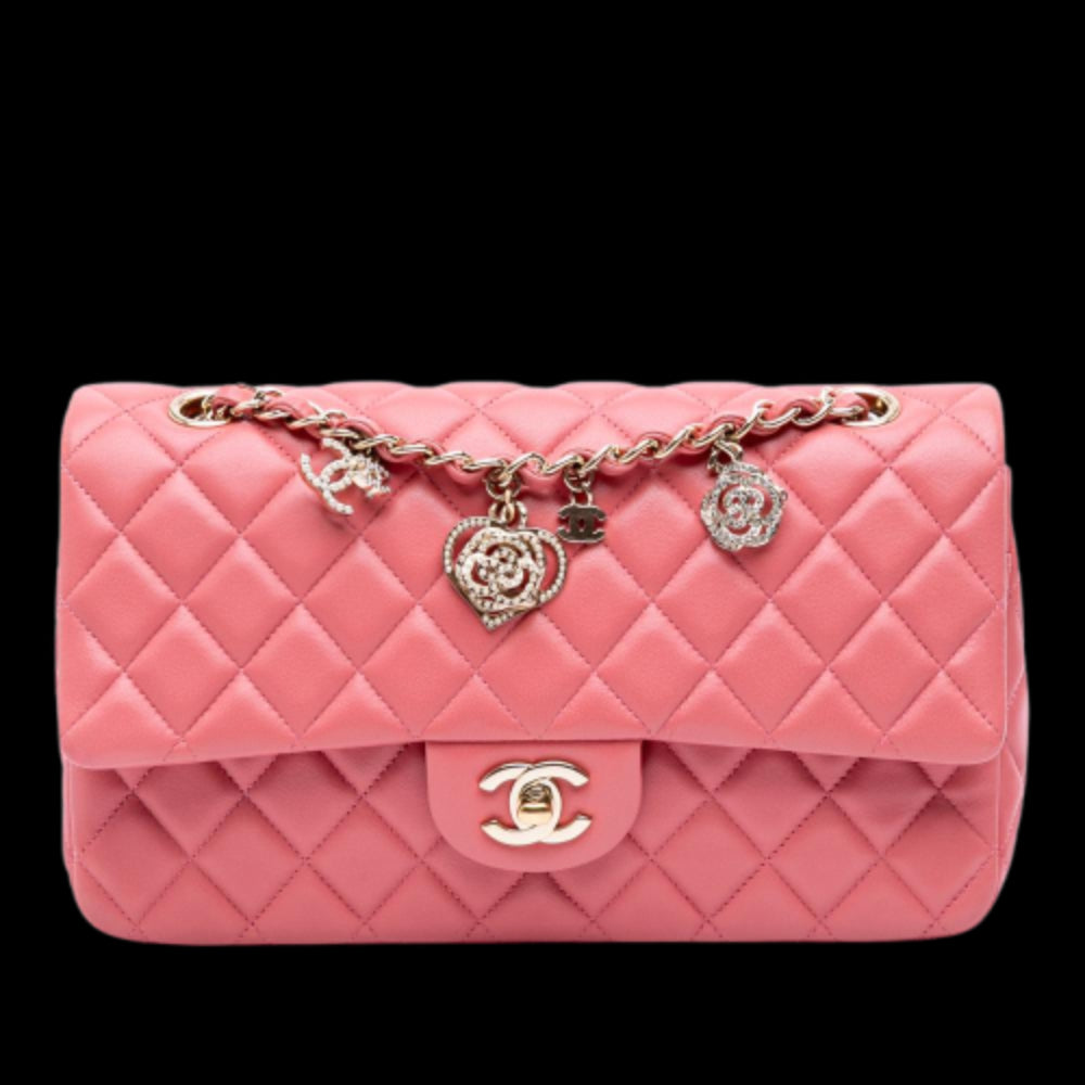 Pink Leather Chanel Flap Bag