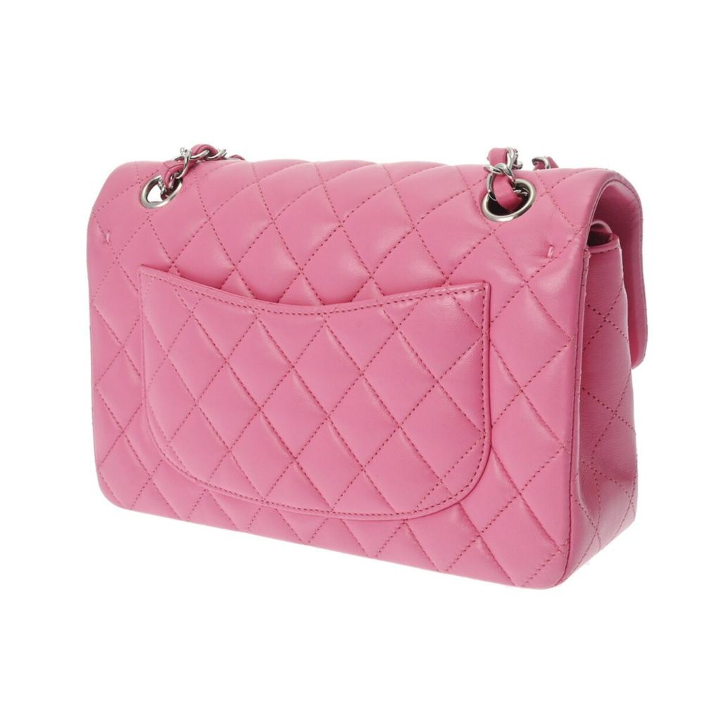 Pink Leather Chanel Flap Bag