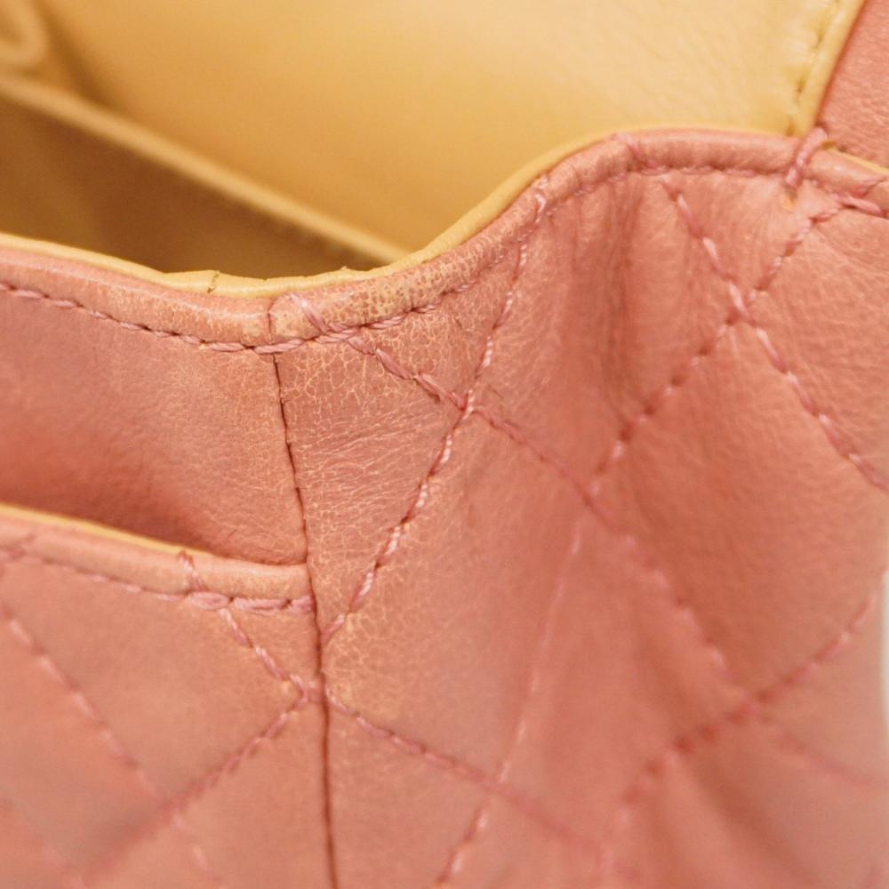 Pink Leather Chanel Flap Bag